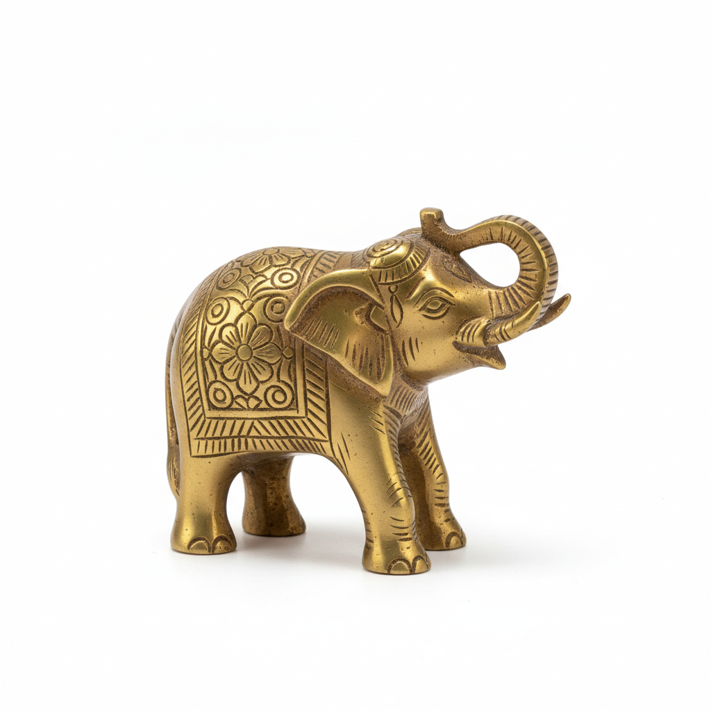 Handcrafted Brass Mini Animal Figurines Vintage Desk Ornaments for Home and Feng Shui Decor